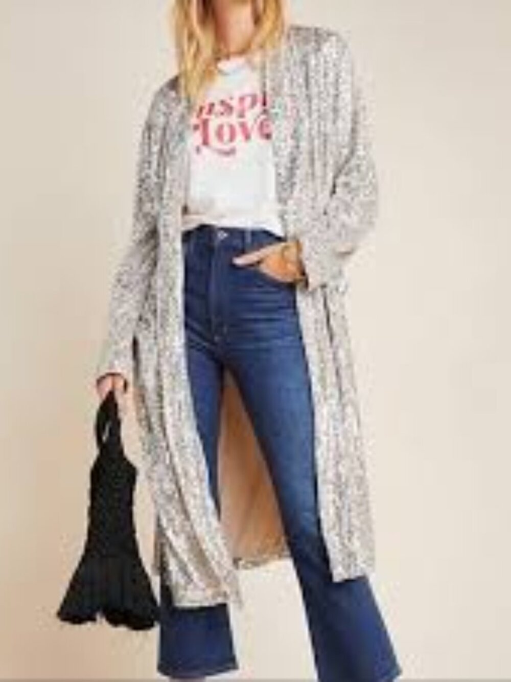 Sequin Duster Jacket Size Large